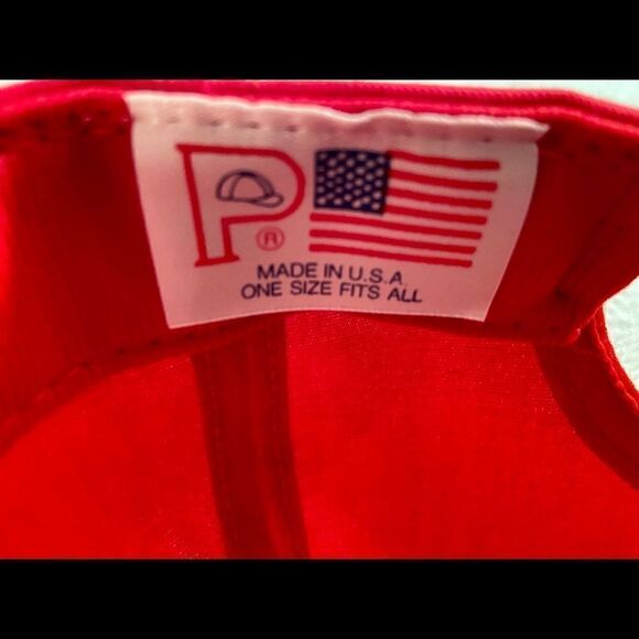 VINTAGE 80s S Series Chevrolet Snapback Hat P Cap Red Neon Embroidered Logo EUC. - Picture 6 of 9